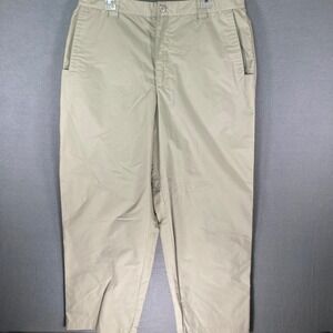Outerwear Men's Khaki Lightweight Polyester Cotton Blend Casual Pants Size 38x30